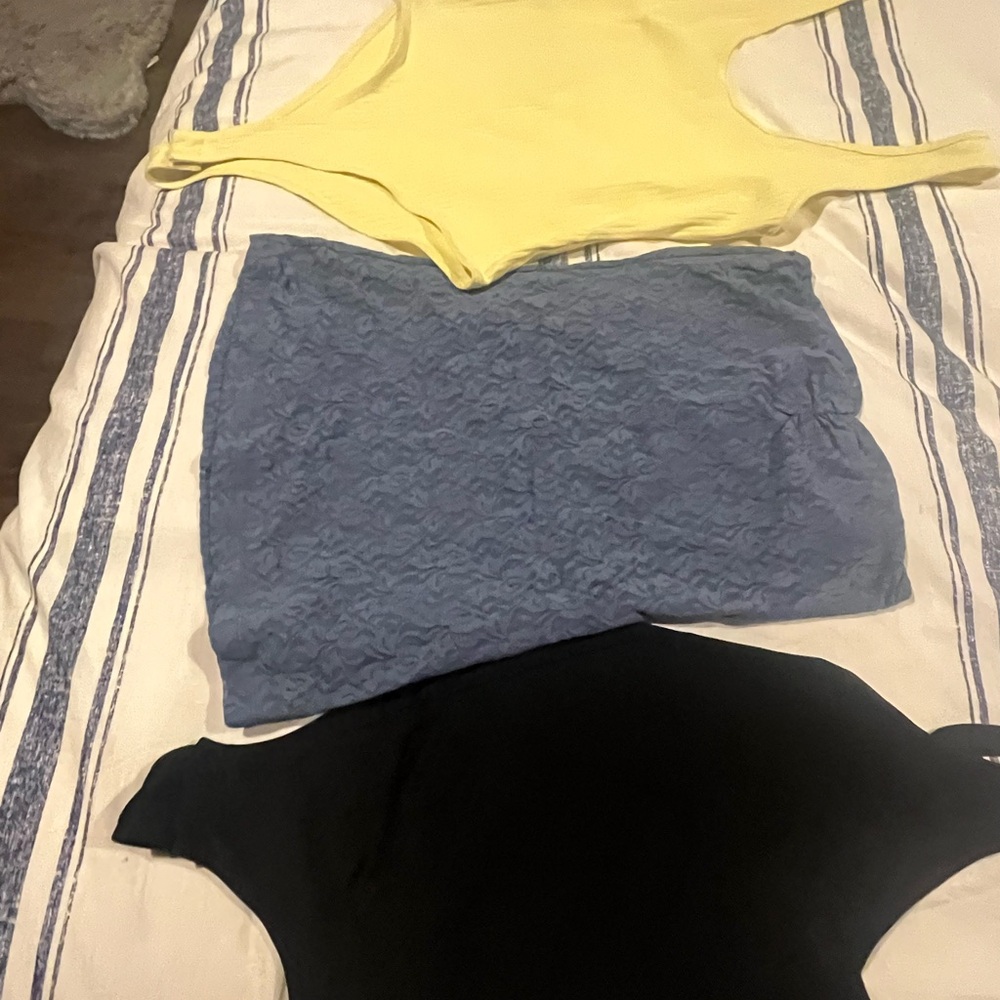 Bundle of 3 - 2 Bodysuits & 1 Tube Top - Size M